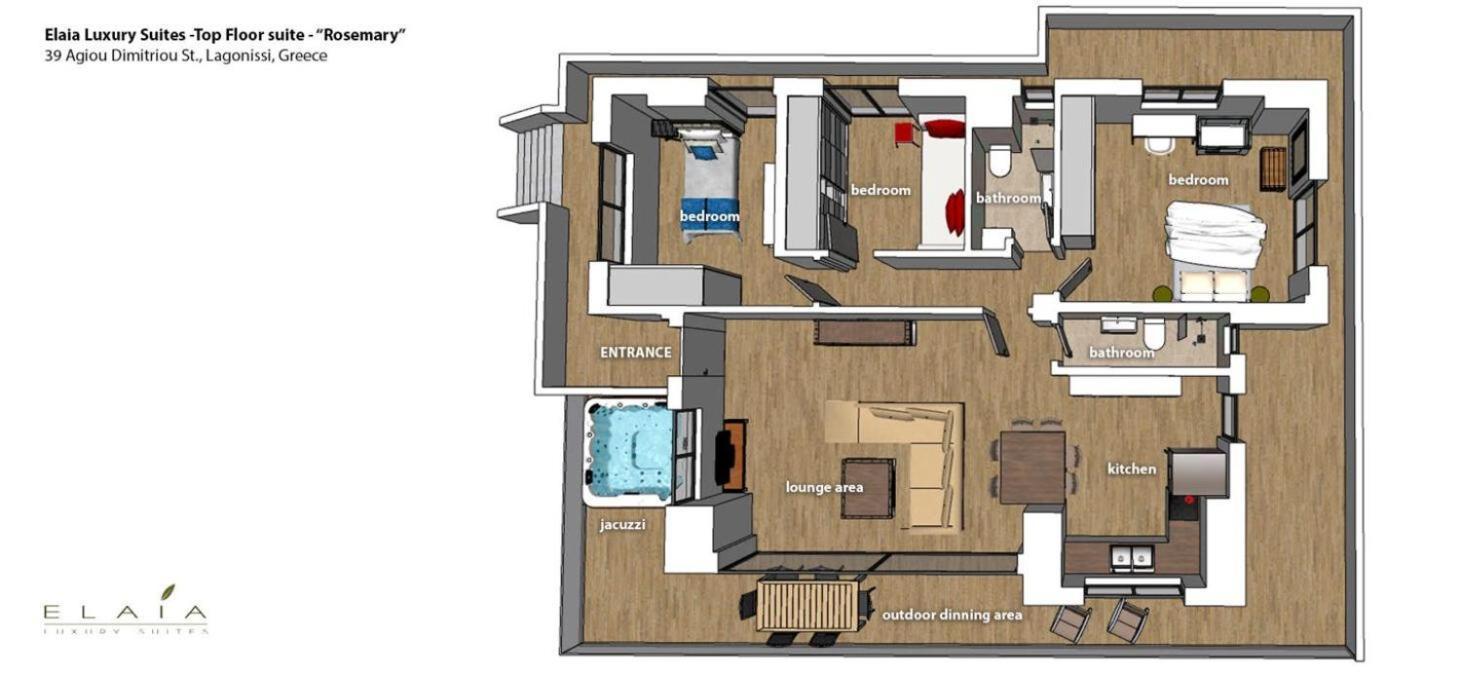 Elaia Luxury Suites 라고니씨 외부 사진